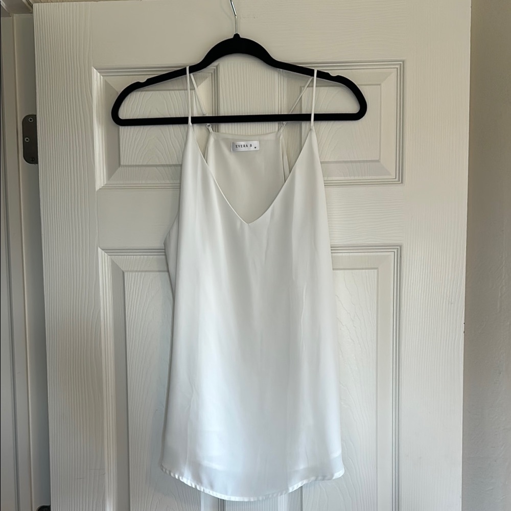 Aritzia White Sleeveless Camisole Top